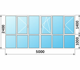 Панорамноеокно 5000x2400 Алютех