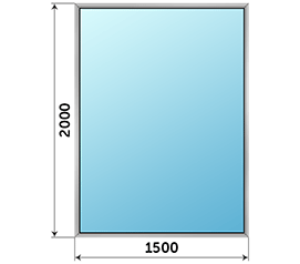 Одностворчатое окно Provedal 1500x2000